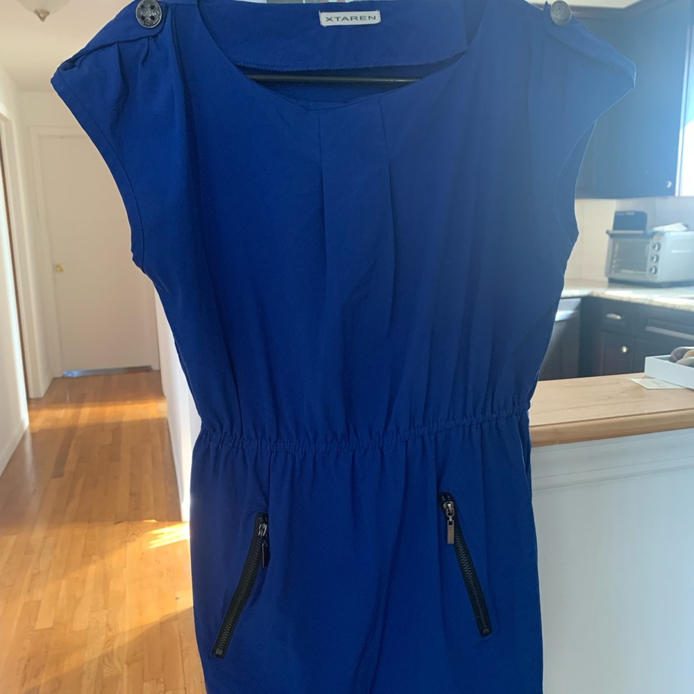 Blue mini dress